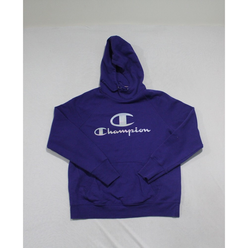 Champion Men Blue Sweater Hoodie Authentic Athleticwear Size Large